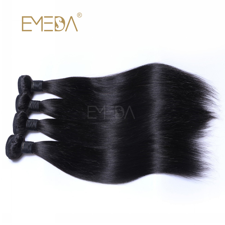 Peruvian Virgin Straight Hair Bundles Silky Smooth Cuticle Aligned Factory Supply Weave  LM406
